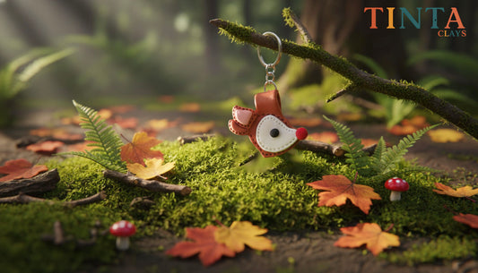 π¦ Oh Deer Polymer Clay Keychain | Handmade Woodland Bag Charm | Tinta Clays