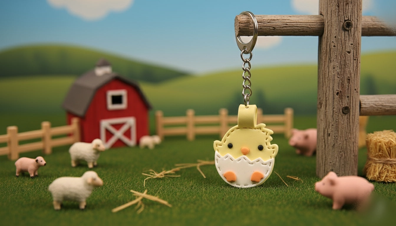 Baby Chick Keychain | Cute Bag Charm | Farm Series