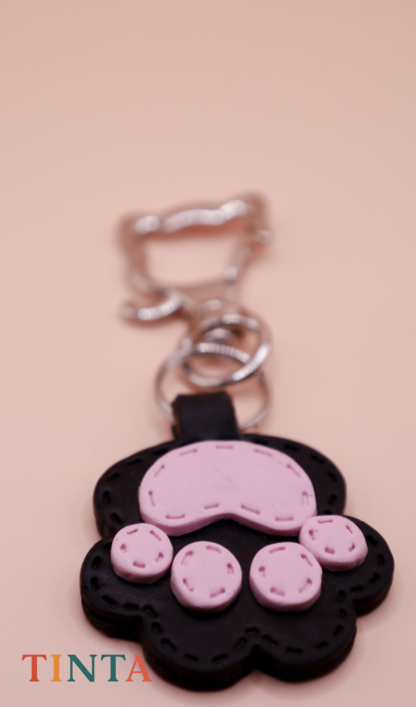 Kitty Paw Keychain | Polymer Clay