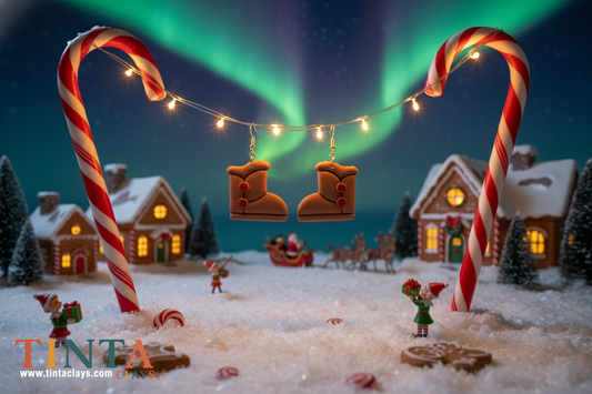 Brown Boots | Christmas Special | Polymer Clay Earring