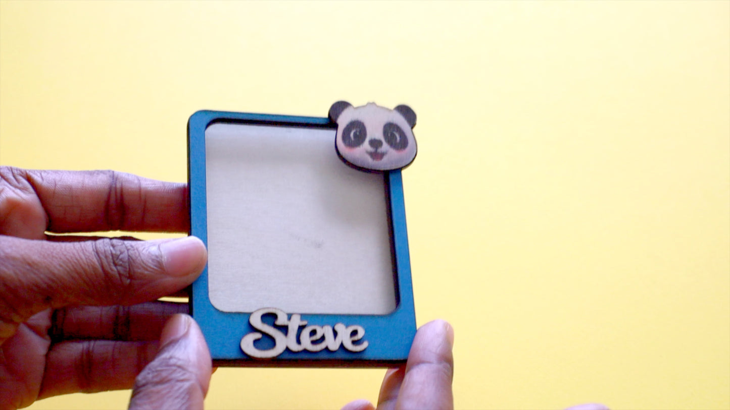 Handmade Wooden Fridge Magnet | Laser Cut & Engraved Magnet | Minimalist Home Deco