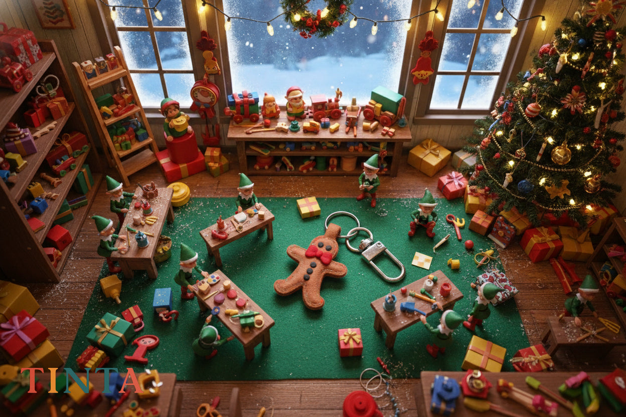 CookieMan Keychain | Christmas Bag Charm