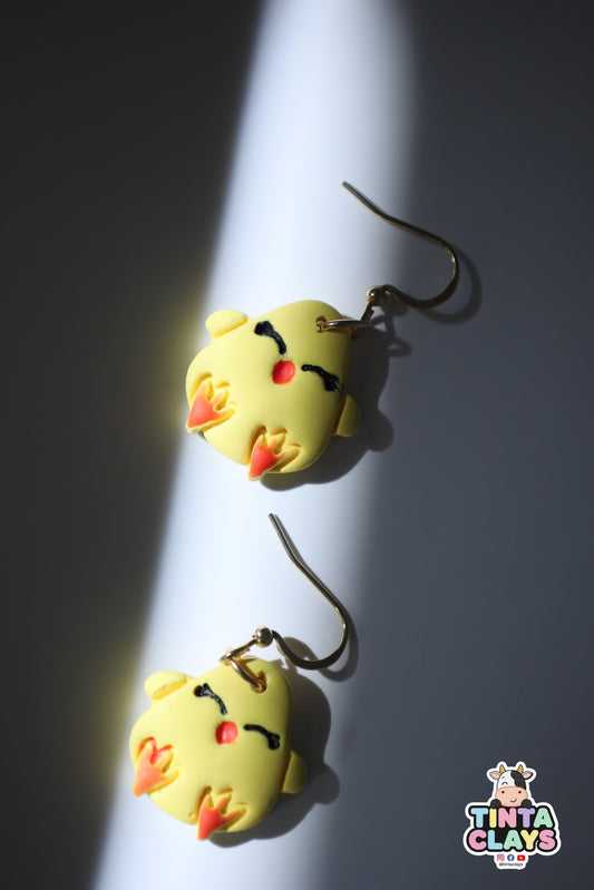Handmade Chick Earrings | Cute Chick Polymer Clay Earrings | Fun Animal Jewelry