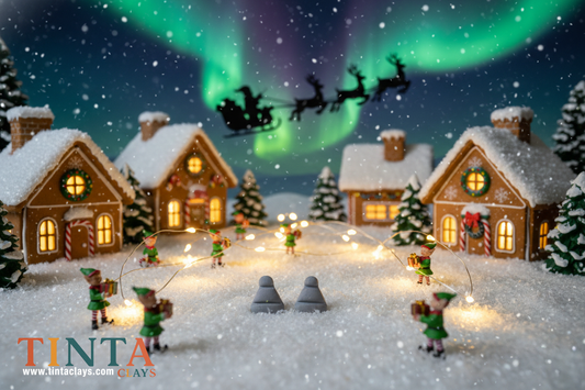 Extra Mini Hat Stud | Christmas Special | Polymer Clay Earring