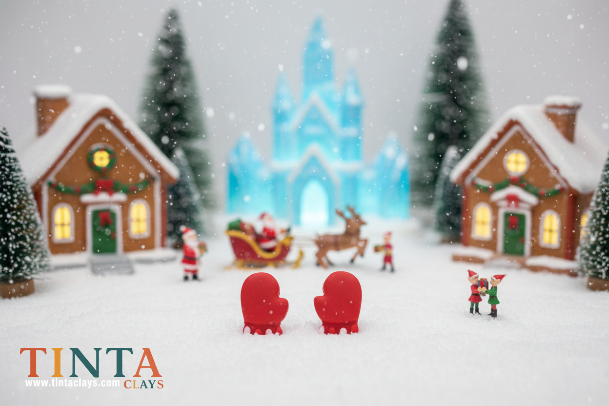 Mitten Stud | Christmas Special | Polymer Clay Earring