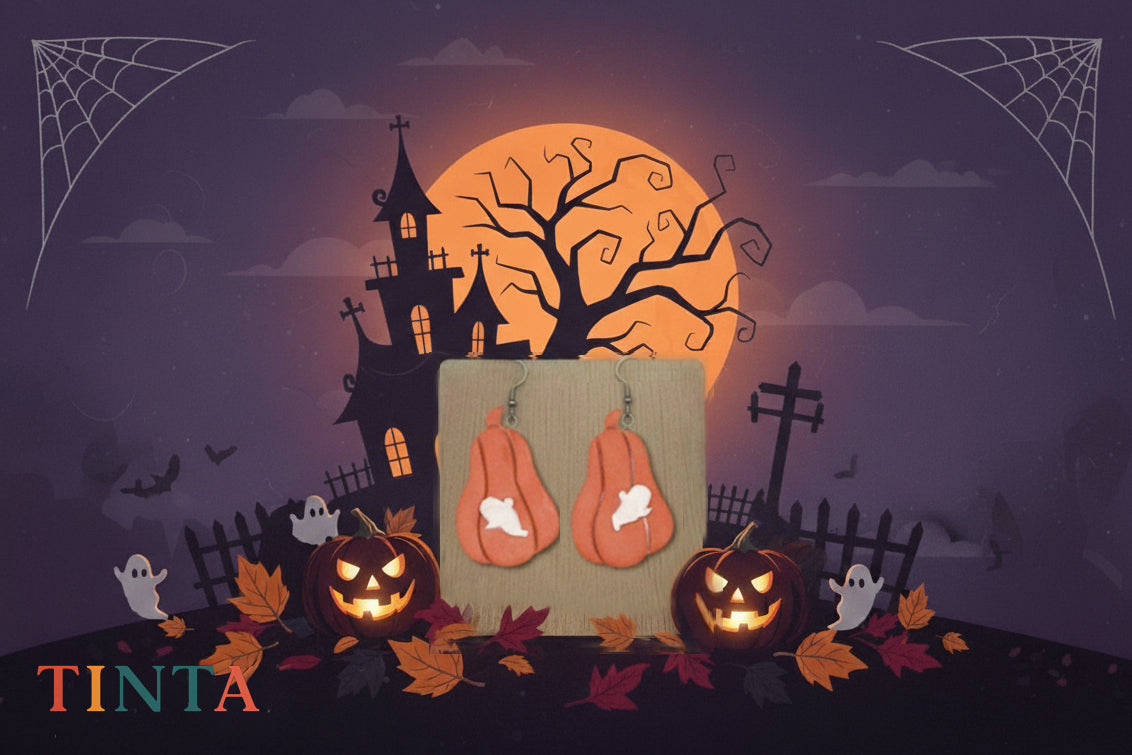 Pumpkin Dangles | Halloween Special | Polymer Clay Earring
