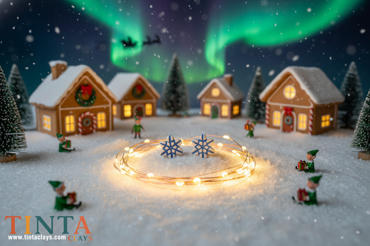 Minimal Line Snowflake | Christmas Special | Polymer Clay Earring