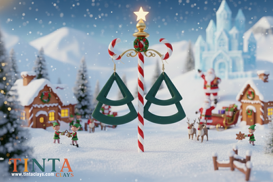Minimalist Christmas Tree | Christmas Special | Polymer Clay Earring