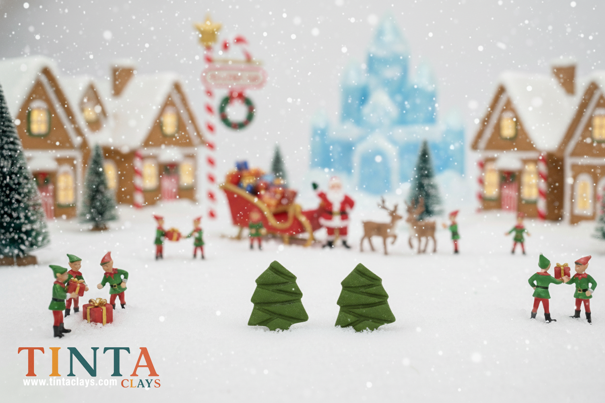 Xmas Zig Zag Tree | Christmas Special | Polymer Clay Earring