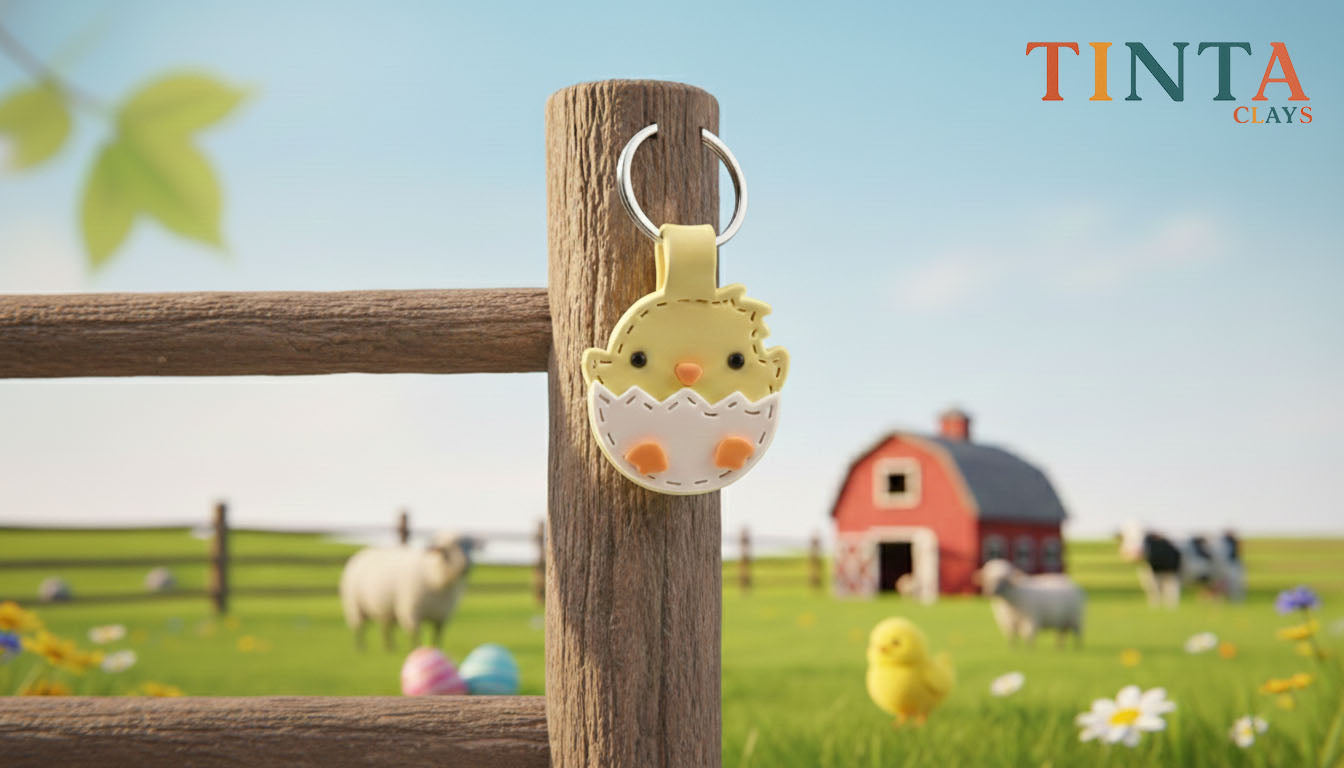 Farm Animals Keychain