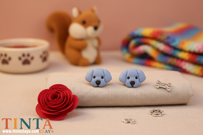 Puppy Stud | Animal Collection | Polymer Clay Earring