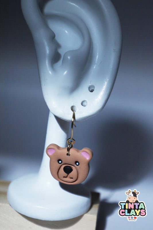 Bear Stud | Animal Collection | Polymer Clay Earring