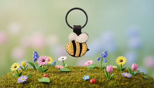 Bee Happy Keychain | Cute Bag Charm | Food Series