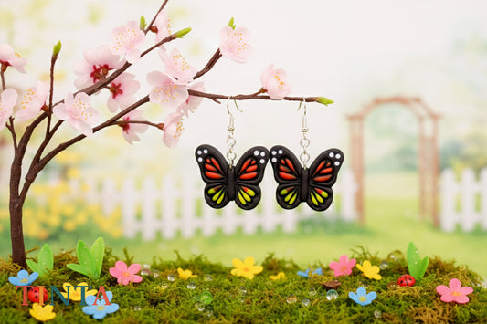 Butterfly Dangles | Halloween Collections | Polymer Clay Earring