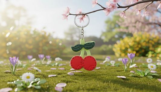 Sweet Cherry Keychain | Cute Bag Charm | Food Series