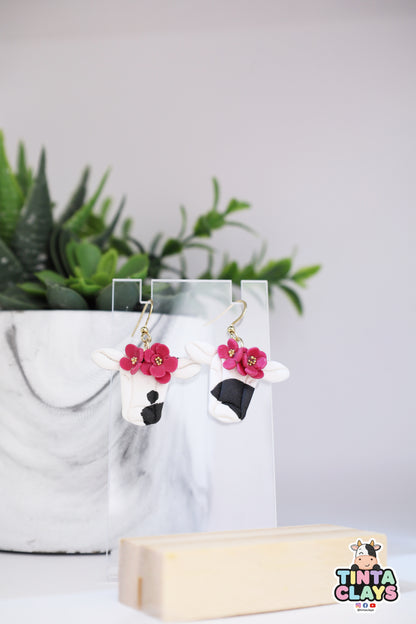 Handmade Cow Earrings | Cute Highland Cow Polymer Clay Earrings | Farm Animal Jewelry (Copy)