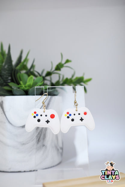 Handmade Retro Game Console Earrings | Gamer Polymer Clay Earrings | Cute Gaming Jewelry