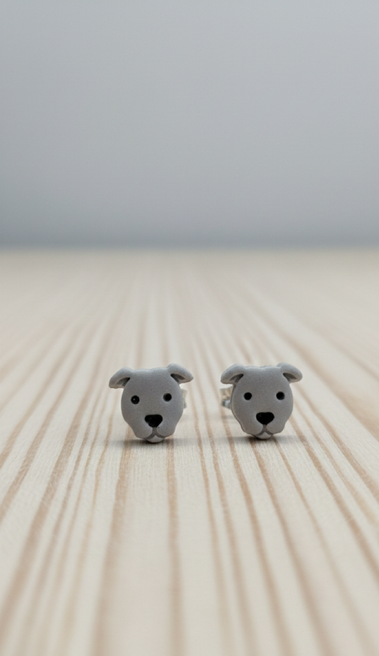 Bull Terrier Dog Stud | Dog Series – Cute Handmade Love Jewelry