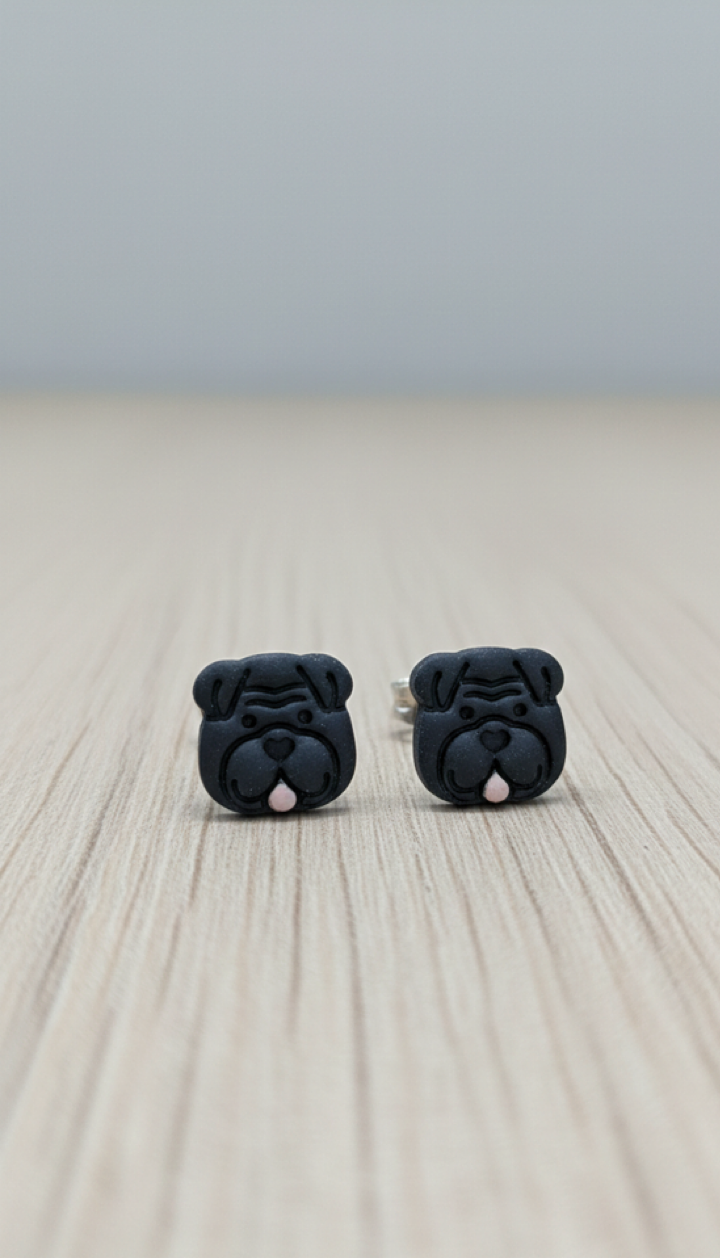 Bull Dog Stud | Dog Series – Cute Handmade Love Jewelry