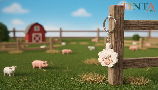 Baa-by Cute! Sheep Keychain | Cute Bag Charm | Farm Series