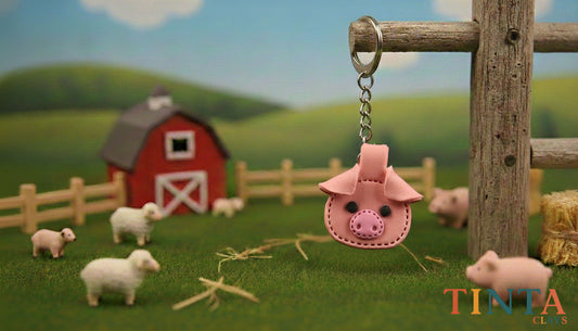 🐷 Squeal-Worthy Style Keychain | Cute Bag Charm | Farm Series