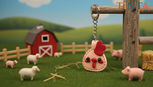 Cluck Yeah! Chicken Keychain | Cute Bag Charm | Farm Series