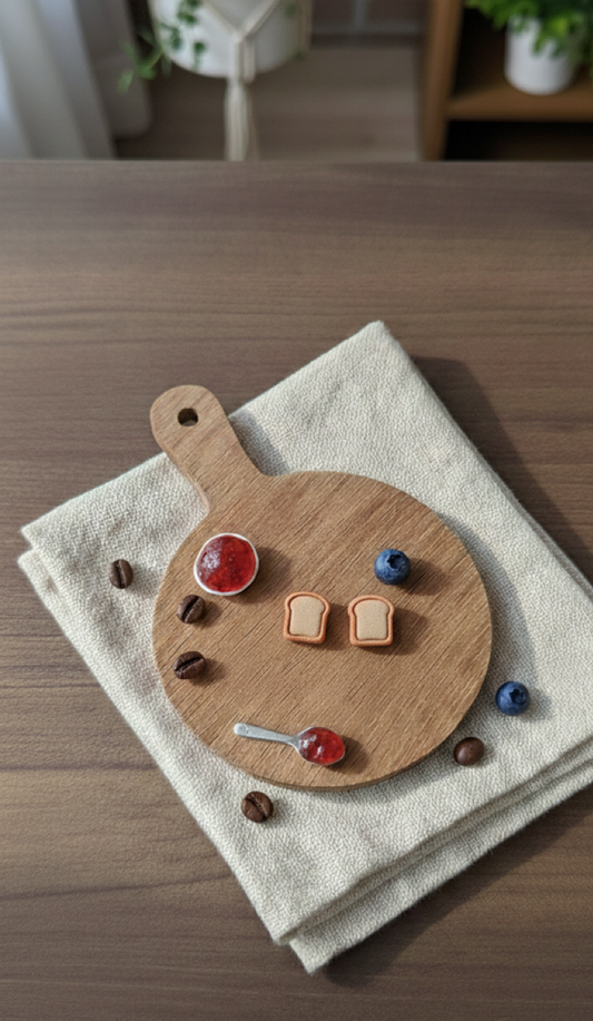 Cute Bread Stud | Food Series – HandmadeJewelry