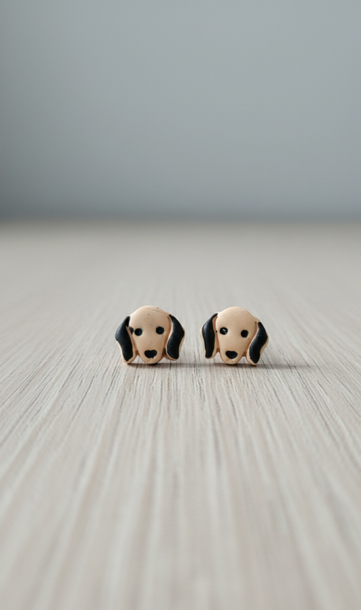 Dachshund Stud | Dog Series – Cute Handmade Love Jewelry
