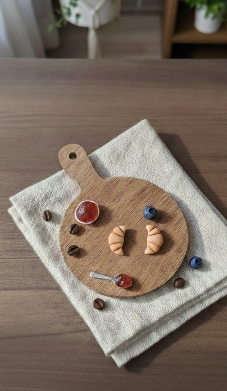 Cute Croissant Stud | Food Series – HandmadeJewelry