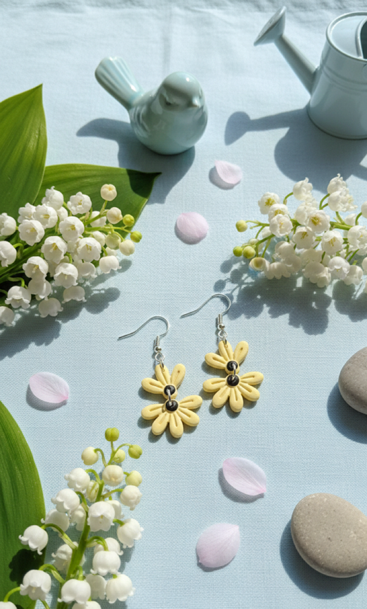 Yellow Daisy Earring  | Spring Special | Polymer Clay Earring