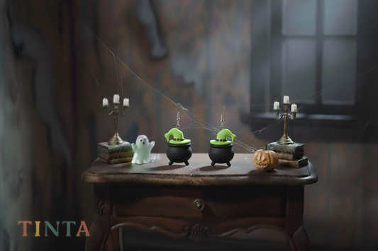 Witch Pot Dangles | Halloween Special | Polymer Clay Earring