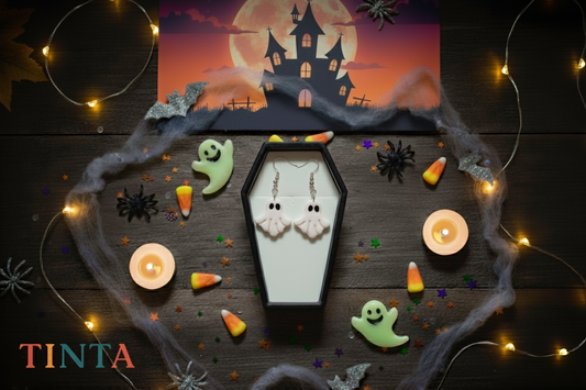 Ghost Dangles | Halloween Collections | Polymer Clay Earring
