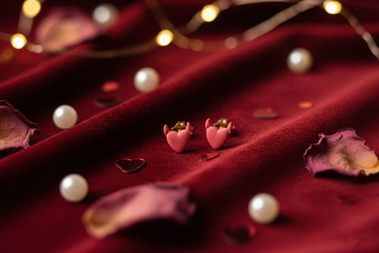 Devil Heart Stud Earrings – Cute & Playful Handmade Jewelry