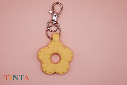 Yellow Flower Keychain | Polymer Keychain
