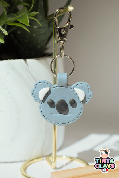 Cute Koala Polymer Clay Keychain | Handmade Koala Bag Charm | Tinta Clays
