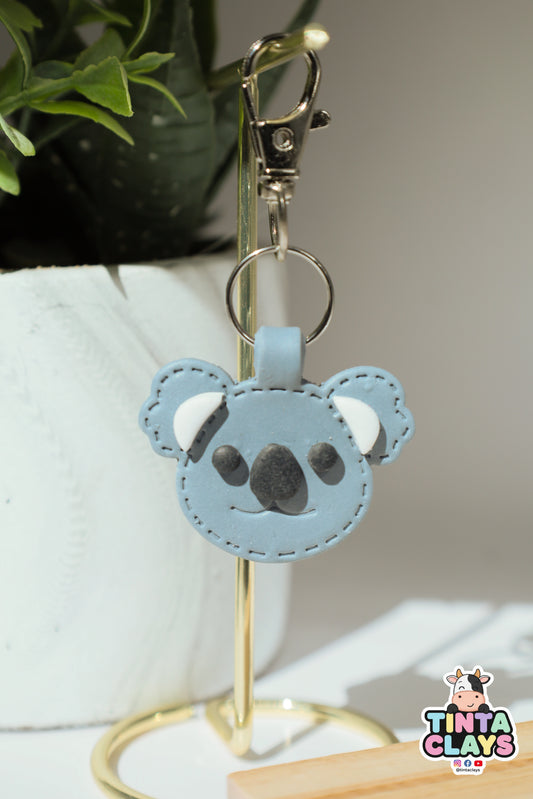 Cute Koala Polymer Clay Keychain | Handmade Koala Bag Charm | Tinta Clays