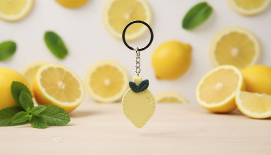 Zesty Lemon Keychain | Cute Bag Charm | Food Series