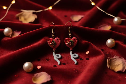 Heart Love Balloon Earrings – Cute Romantic Dangles