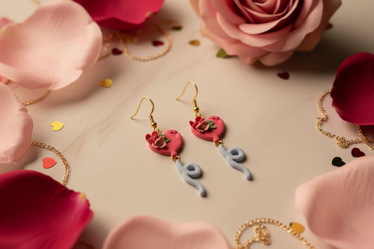 Heart Love Balloon Earrings – Cute Romantic Dangles