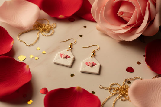 Handmade Love Mail Earrings – Valentine Gift Jewelry