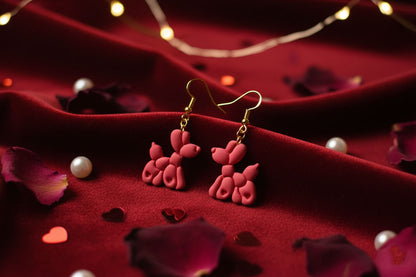 Puppy Balloon Dangle Earrings – Cute Handmade Jewelry