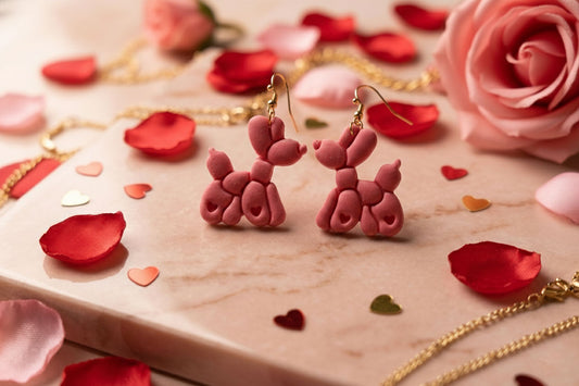 Puppy Balloon Dangle Earrings – Cute Handmade Jewelry