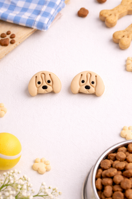 Cute Beagle Dog Stud – Cute Handmade Love Jewelry