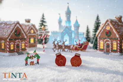 Red Bulb Stud | Christmas Special | Polymer Clay Earring