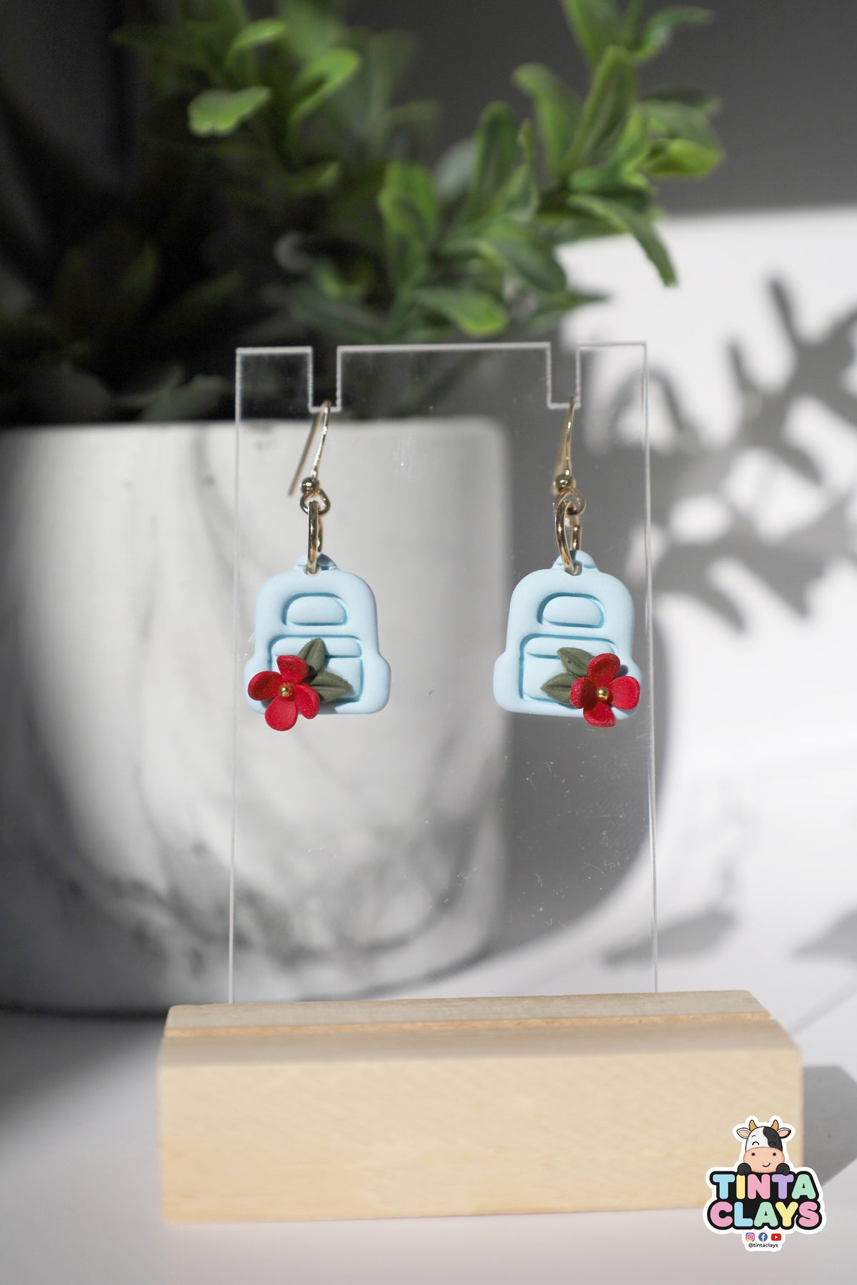 School Bag | BtS - Back to School | Polymer Clay Earring