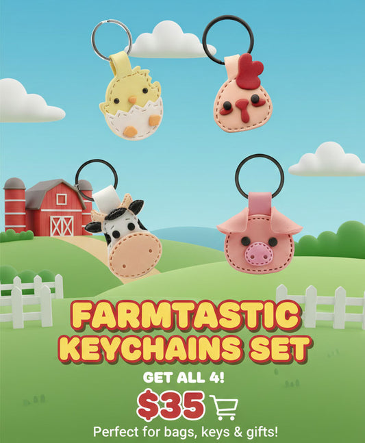 Farm Set Keychain Set | Cute Bag Charms