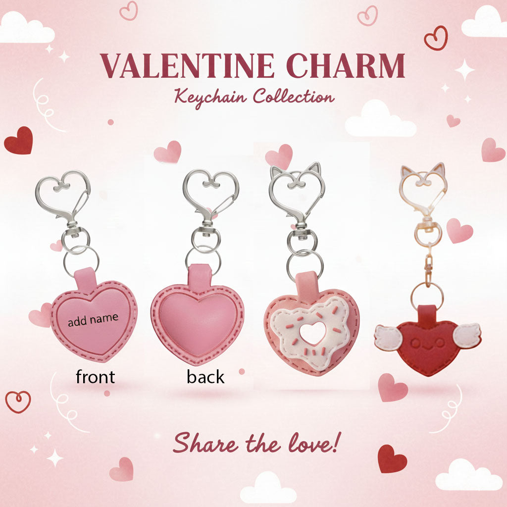 Valentine Set Keychain | Cute Bag Charms