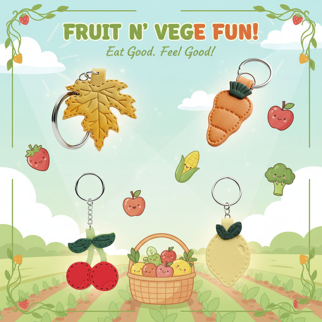 Fruit N Veg Set Keychain | Cute Bag Charms