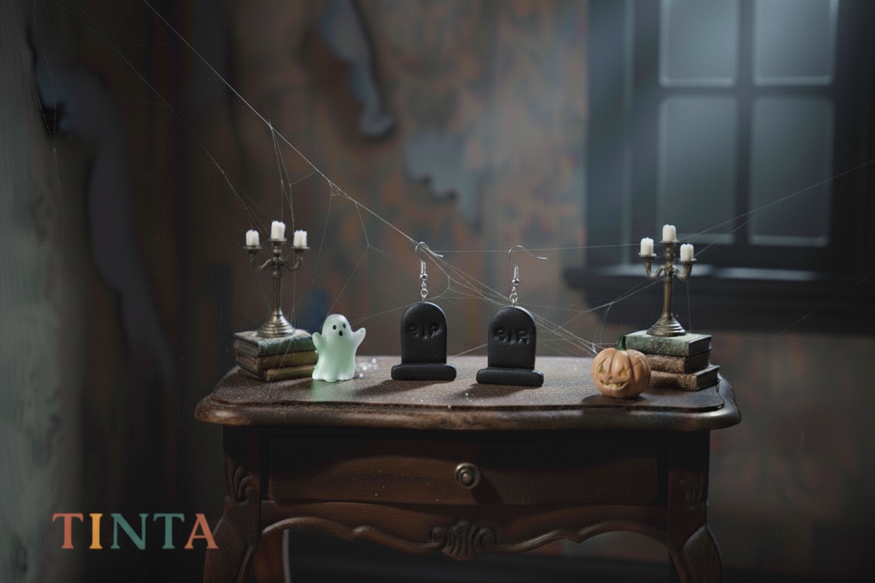 Tombstone Dangles | Halloween Collections | Polymer Clay Earring