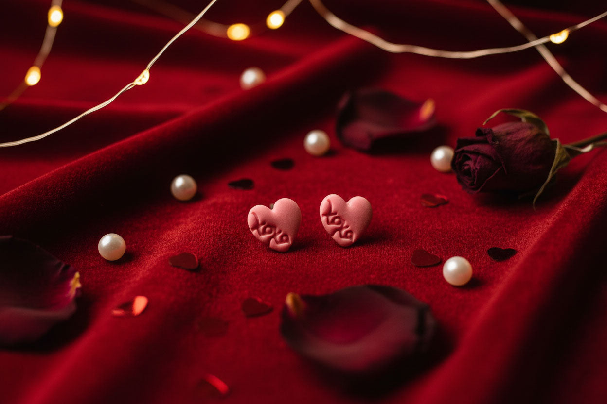 XOXO Heart Stud Earrings – Cute Handmade Love Jewelry